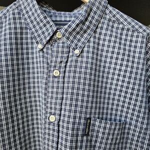 Abercrombie & Fitch Oversized Oxford Shirt L Black Plaid